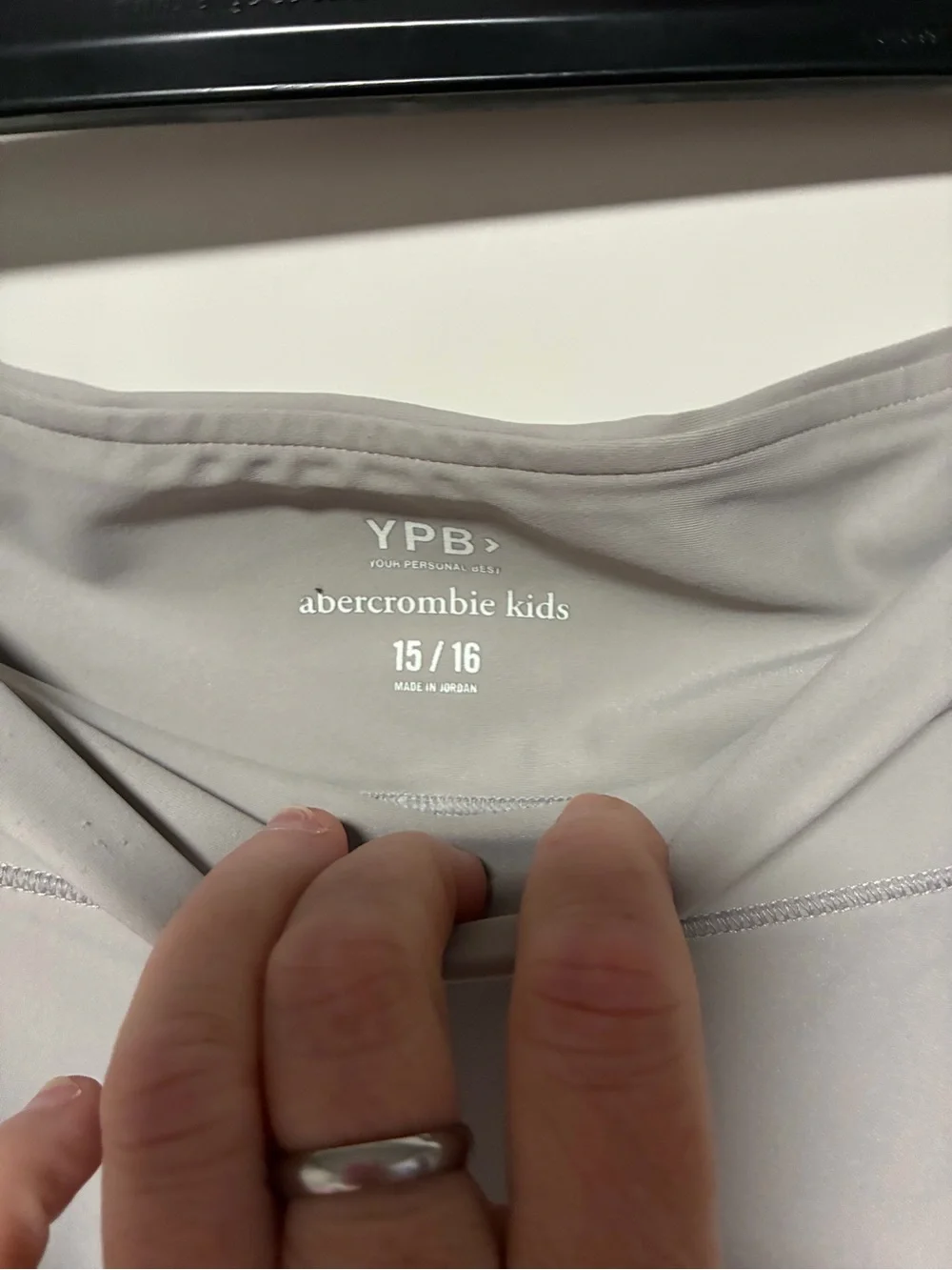 abercrombie kids Light Gray High-Waist Leggings